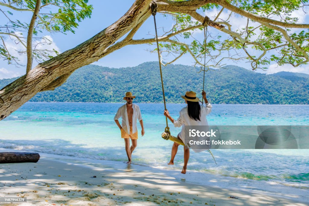 Couple on swing